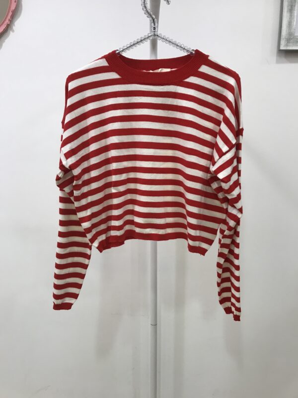 maglia girocollo righe