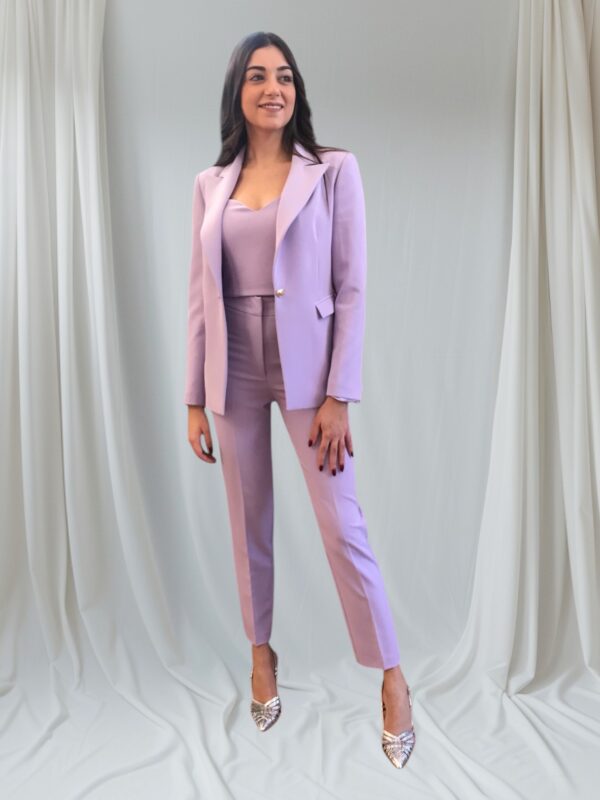 Tailleur Silence Tivoli giacca e pantalone lavanda