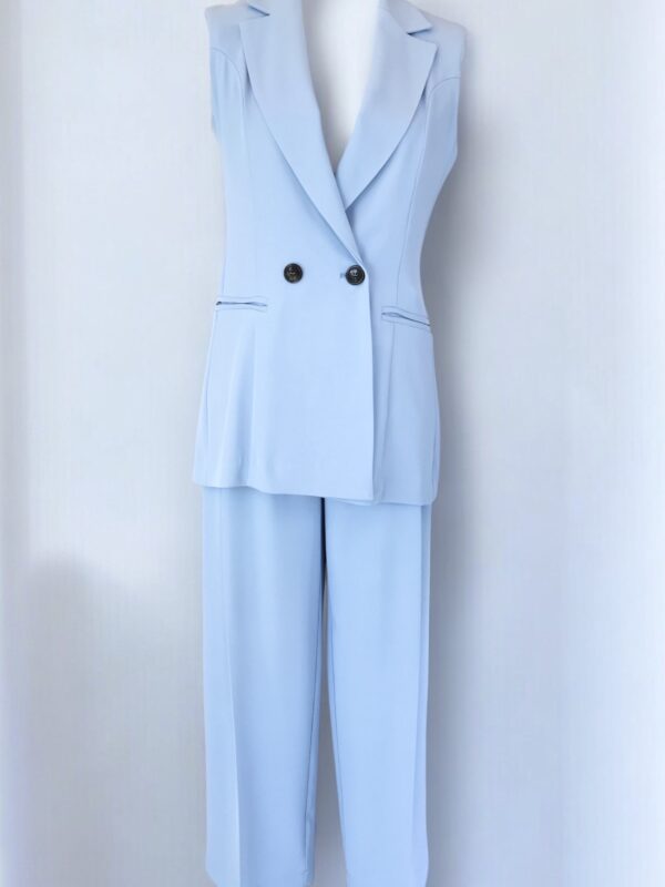 completo gilet azzurro maryley