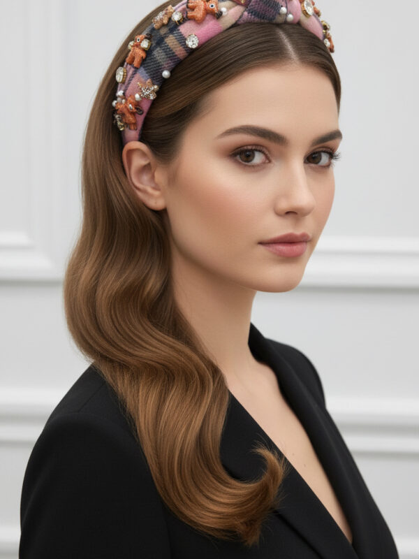 Cerchietto Christmas  rosa