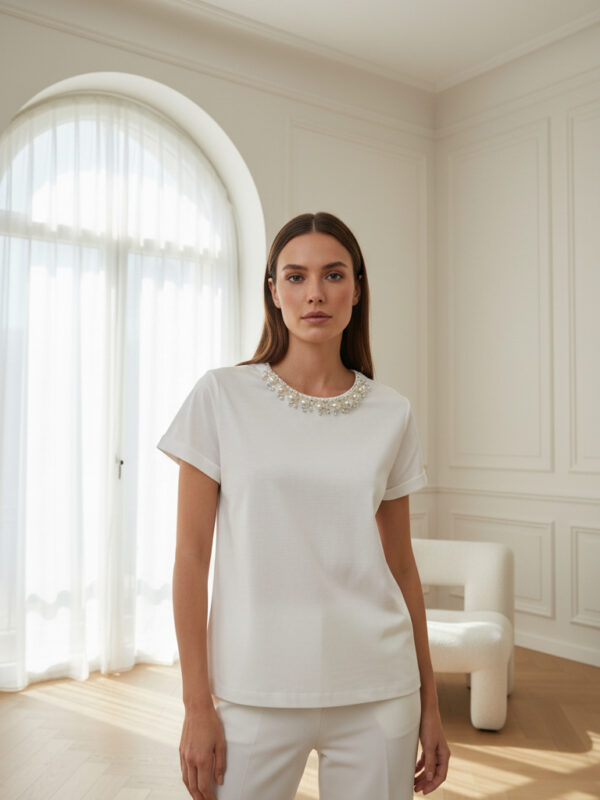 T-shirt collo perle no secrets