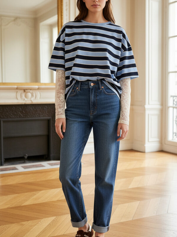 T-shirt righe twoway