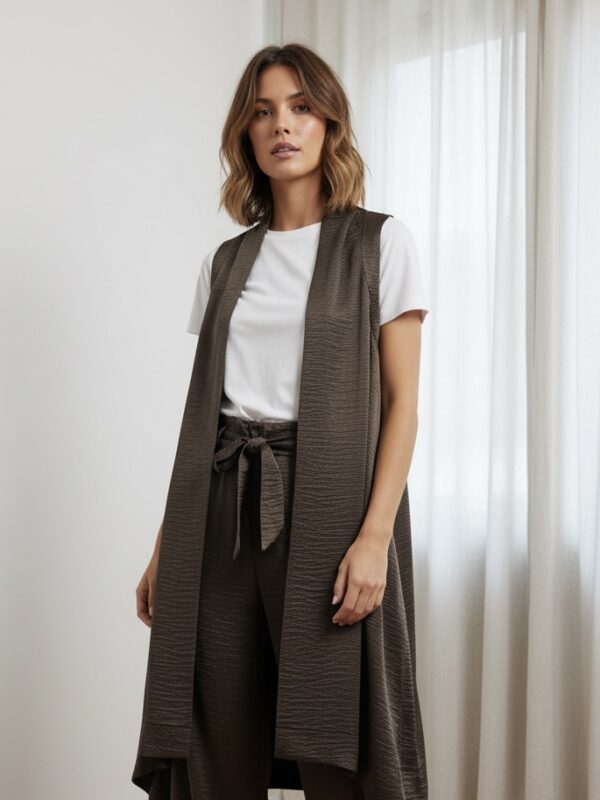 Gilet Shine D'L marrone