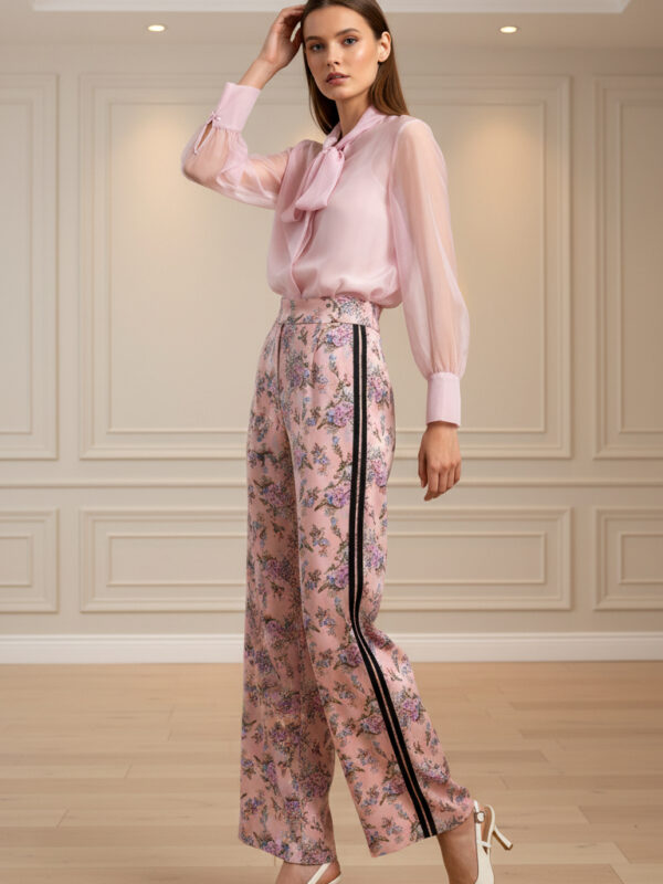 pantalone Flora rosa Maryley