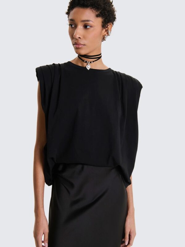 T-SHIRT CON SPALLINE nera twoway