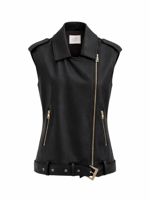 Gilet ecopelle moro D'L