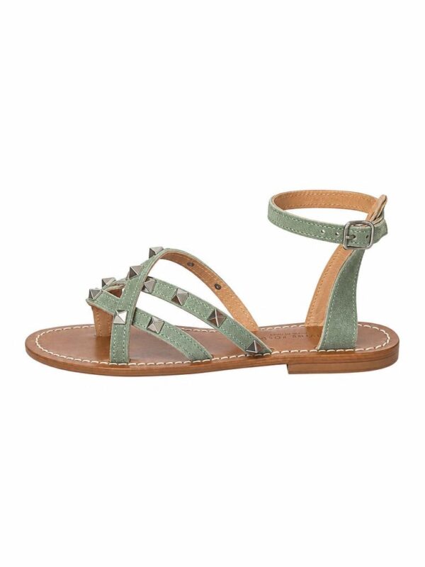 sandalo borchie verde Divine Follie