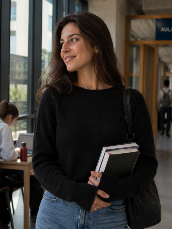 Maglia Cashmere Élite nera