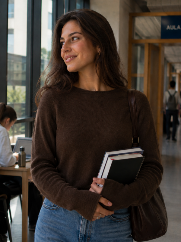 Maglia Cashmere Élite cioccolato