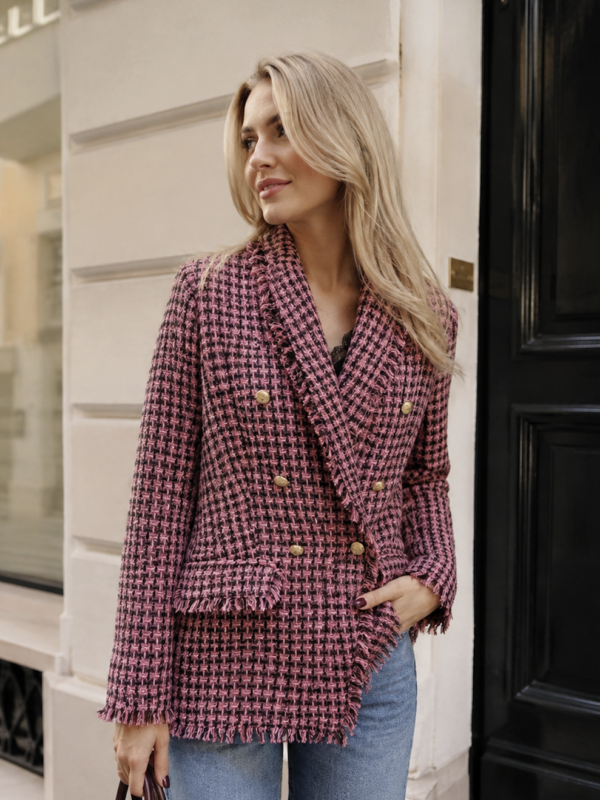 Blazer bouclette rosa no secrets
