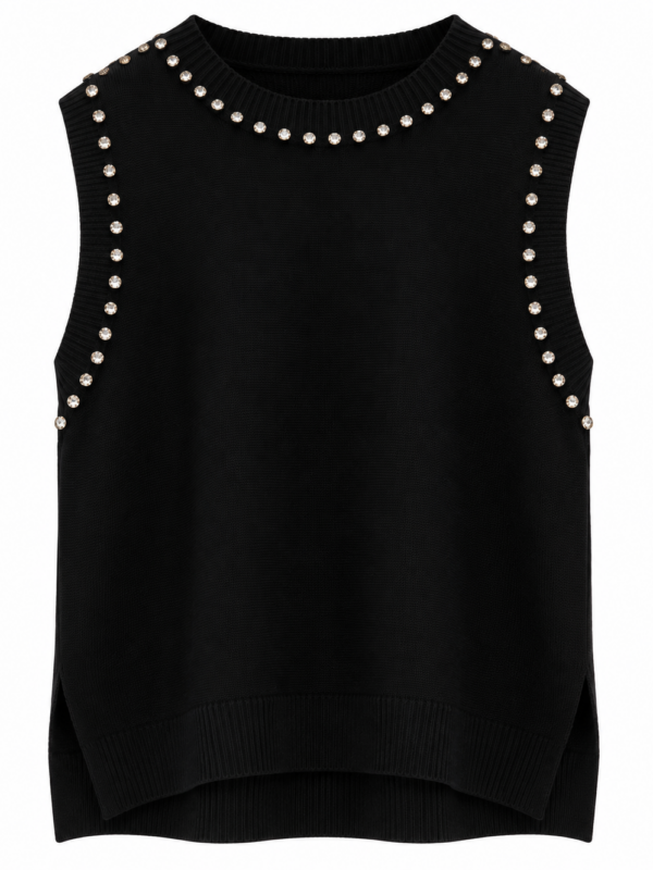 Gilet in maglia con strass Fly Girl
