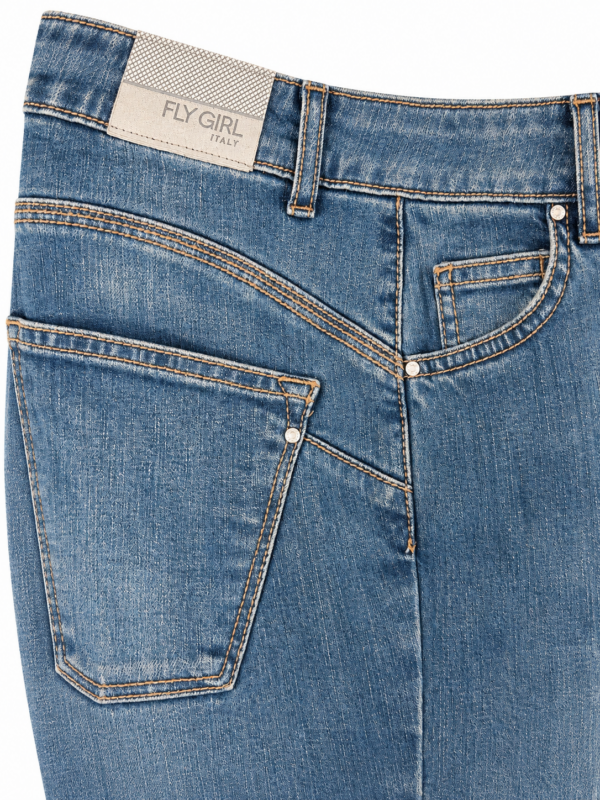 jeans skinny lavaggio medio fly girl