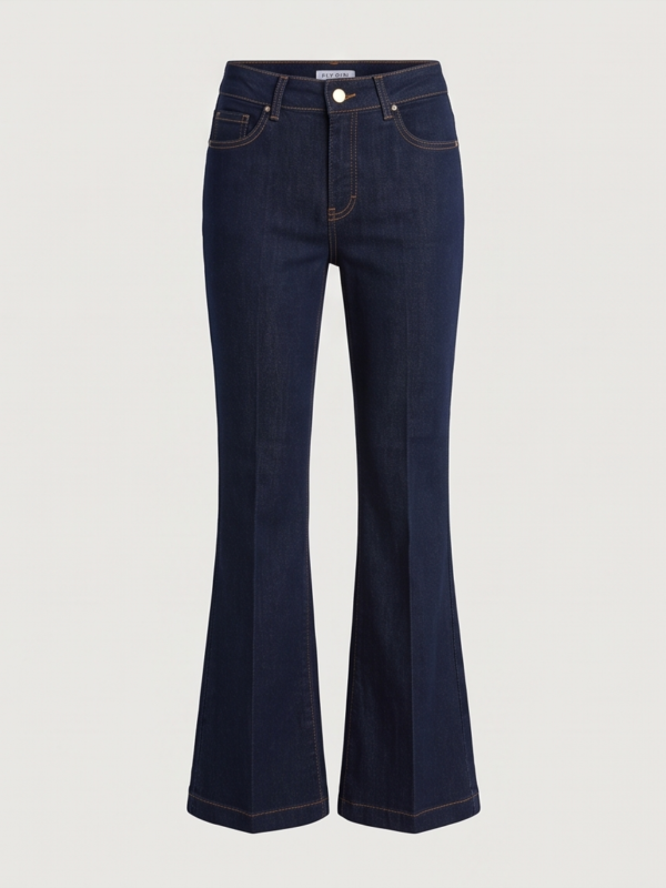 jeans flare blu fly girl
