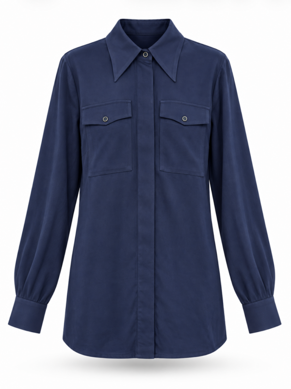 camicia clear blu navy - silence