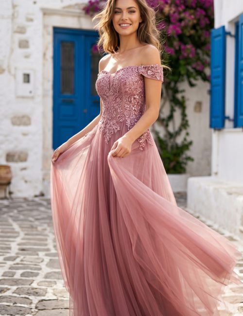 Abito da sposa Rosalie Cipria