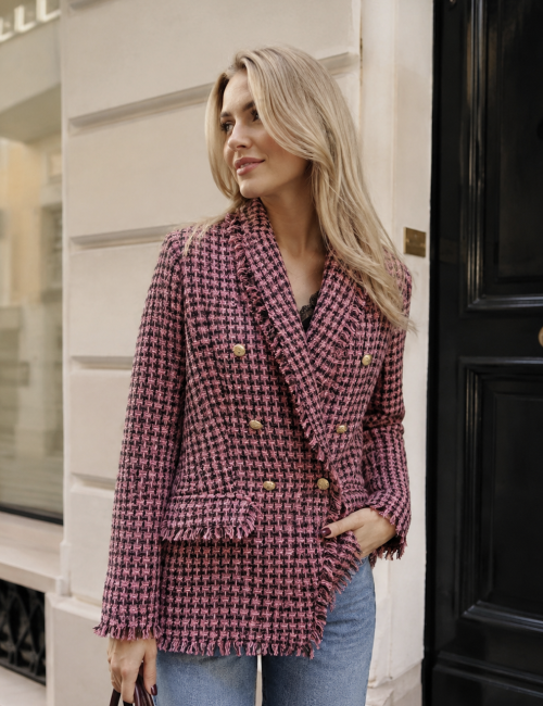 Blazer bouclette rosa no secrets