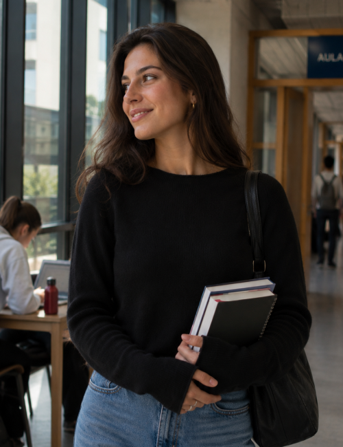 Maglia Cashmere Élite nera